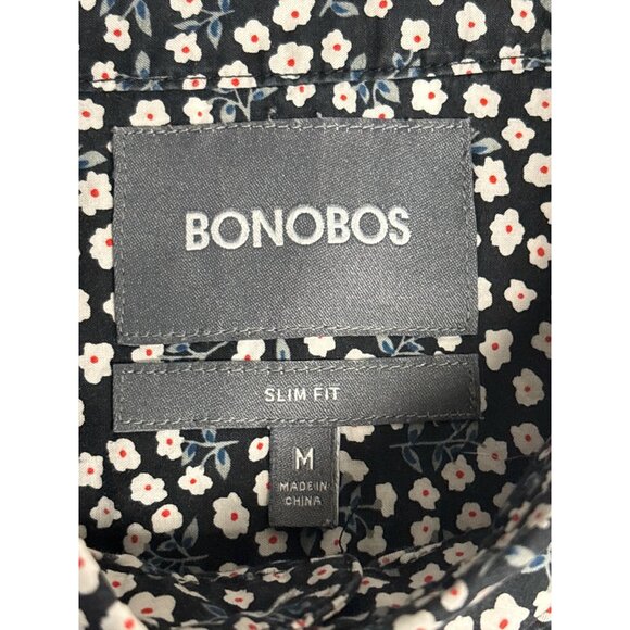 Bonobos Mens Slim Fit Short Sleeve Floral Shirt Size M - Picture 6 of 9